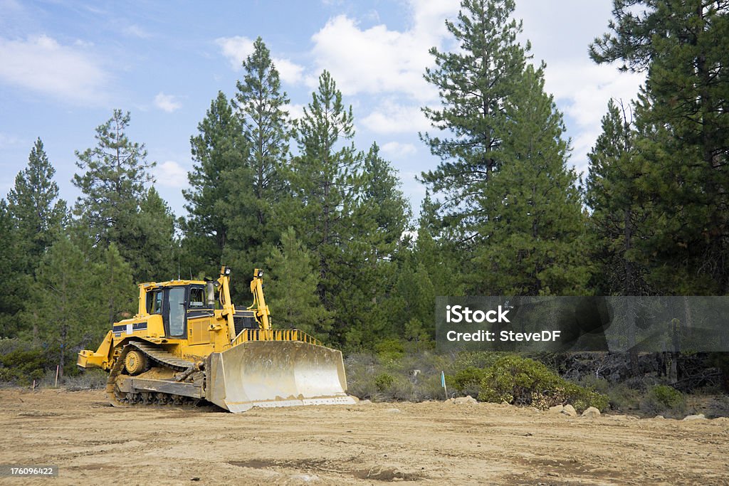 Amplio máquina excavadora en construcción de carretera - Foto de stock de Aire libre libre de derechos