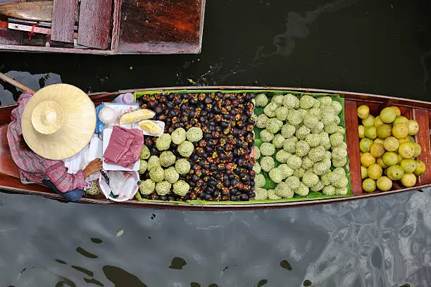 "Fresh Fruits - Damnoen Saduak Floating Market, Thailand (XXXL)"