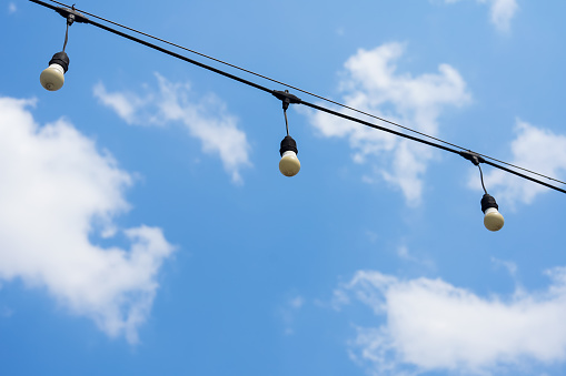 hanging lamp and sky