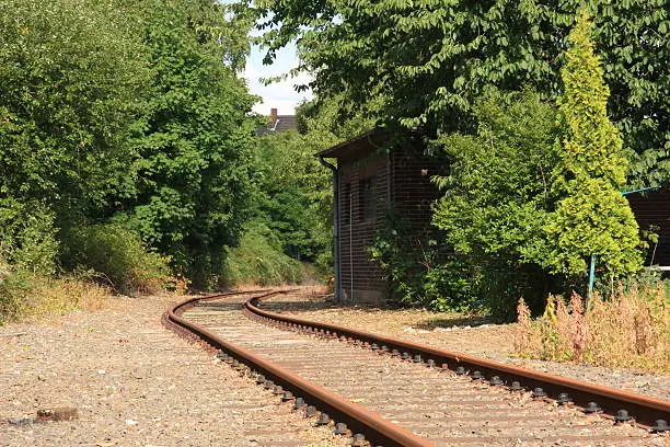 Photo of rarely used railroad tracks