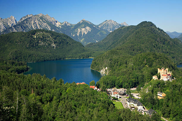 istock Lake Alpsee and Hohenschwangau Castle 176097169