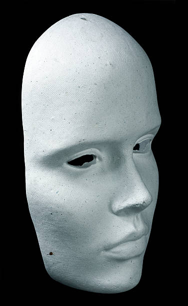 expressionless máscara - three dimensionel shape imagens e fotografias de stock