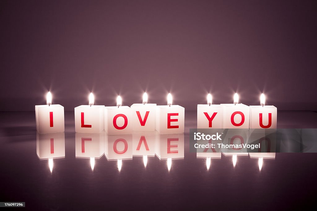 Adoro le candele - Foto stock royalty-free di Amore