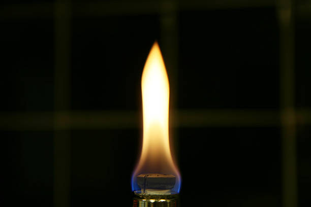 istock Flame of Lantern Isolated on Black Background 176097709