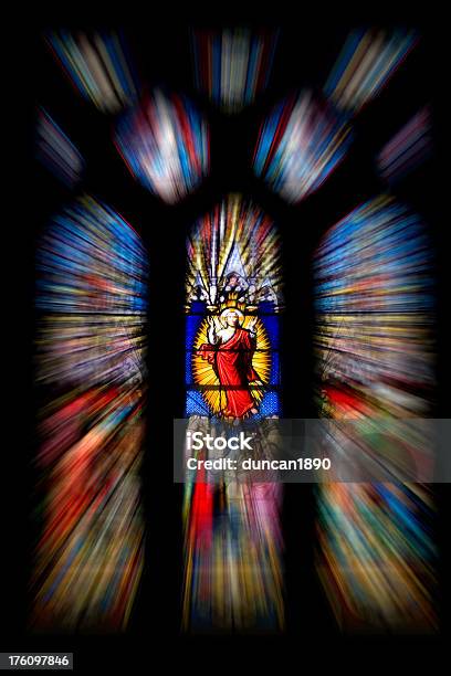 Stain Glass Window Showing Jesus Stock Photo - Download Image Now - Anglican, Art, Art And Craft