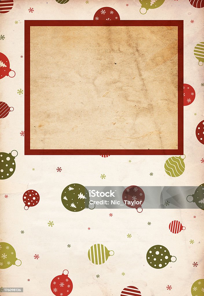 Chritmas emblema de fundo de Papel - Royalty-free Antigo Foto de stock