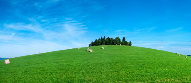 istock Panoramic spring landscape 82MPix XXXXL size - highlands, blue sky 176098267