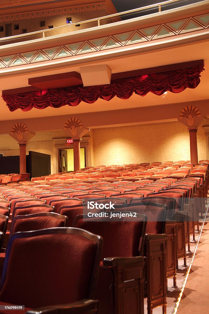 Theatre Seating Rows of seating in a theatre Architecture Stock Photo