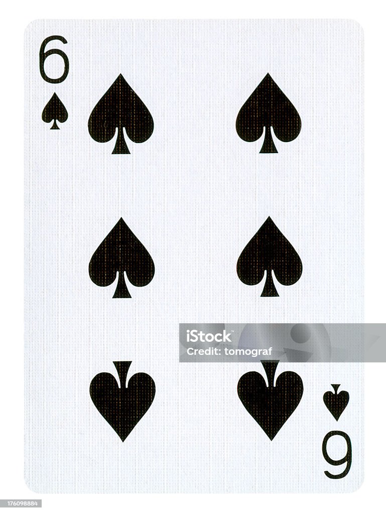Tocando cartão isolado (Traçado de Recorte incluído) - Foto de stock de Brincalhão royalty-free
