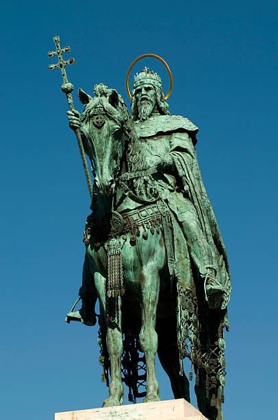 istock Statue of king St. Stephen on horseback, Budapest, Hungary 176099248