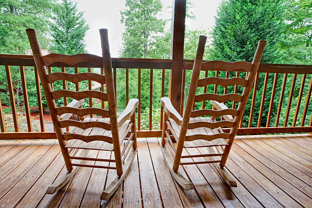 istock Deck chairs waiting on the porch (XXL) 176099398