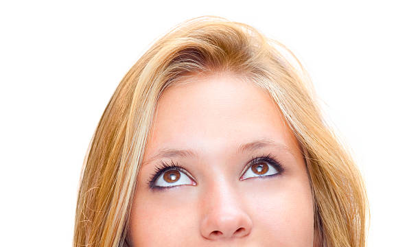 istock Blonde beautiful girl isolated on white 176099409