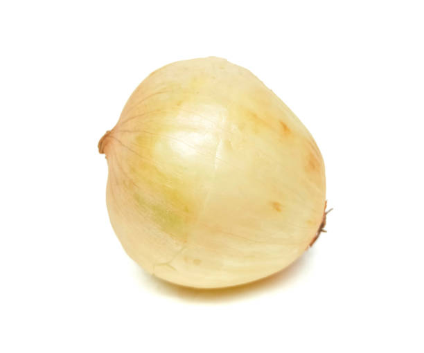 istock Fully matured dried onions  placed on a white background. 1760995558