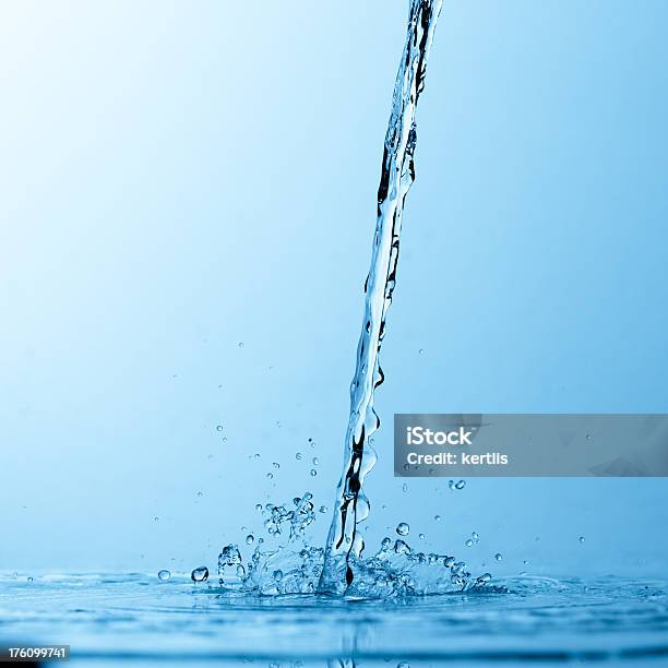 Water Stream Stock Photo - Download Image Now - Abstract, Backgrounds, Blue