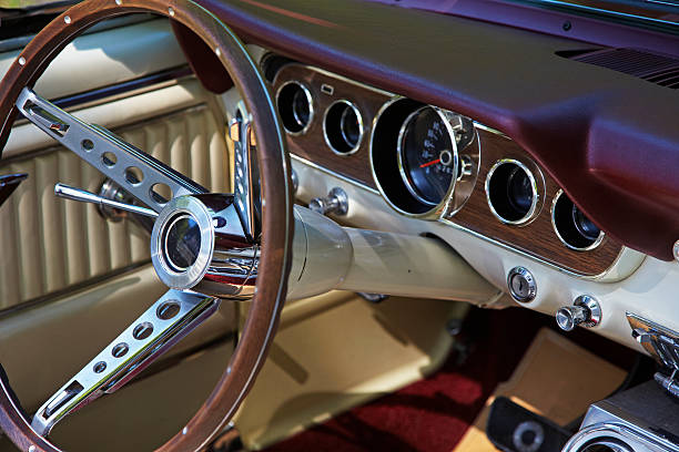 istock Cockpit of an ancient Ford Mustang 176099928