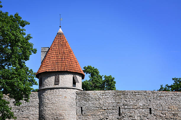 istock Medieval  castle and wall, Tallinn, Estonia 176100493