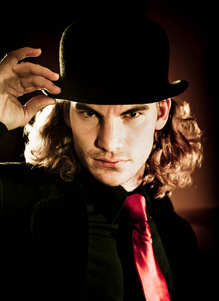 istock Man wearing bowler hat 176100639