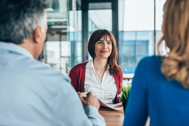 istock Businesspeople Having Meeting In A Restaurant 1761009574