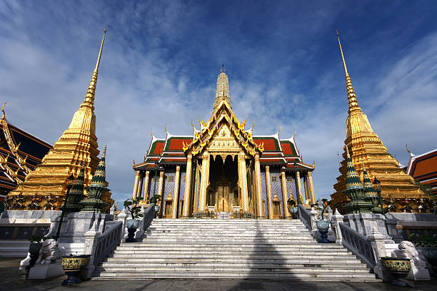 istock Palace and Two gold Pagodas at Wat Phra Keow 176101023