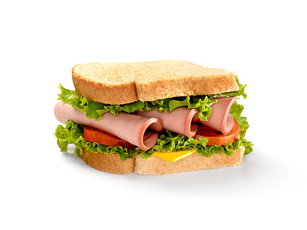 Bologna Sandwich with Lettuce,Tomato and Cheese