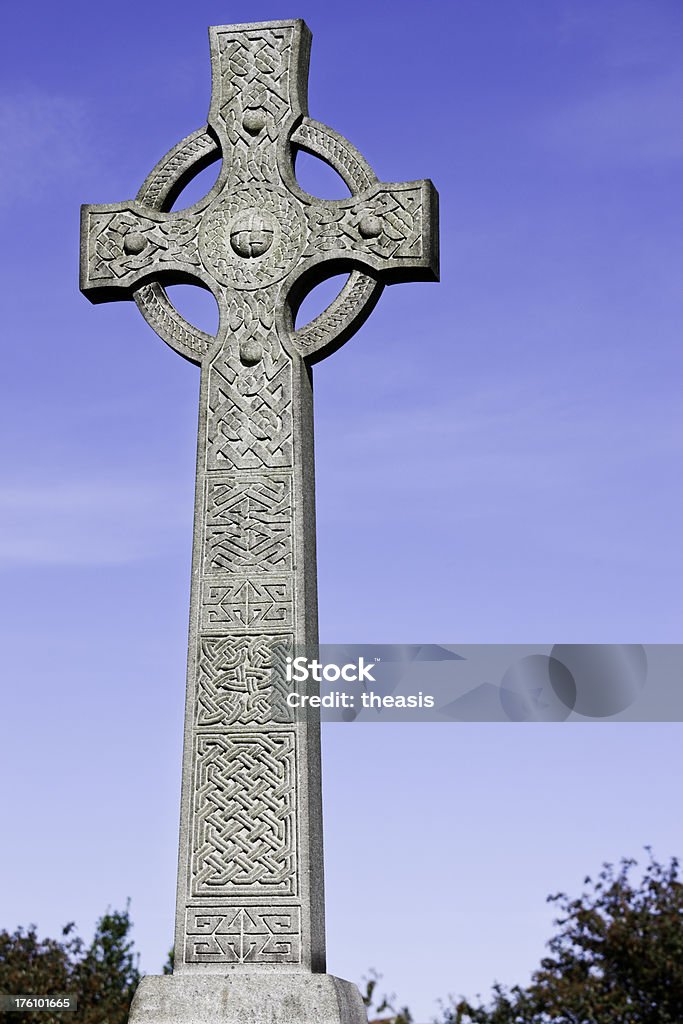 Cruz celta - Foto de stock de Azul libre de derechos