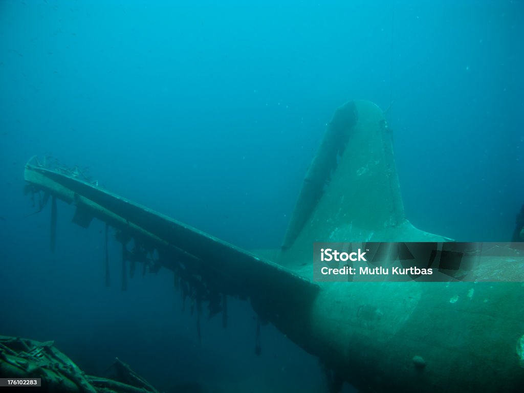 Самолёт - Стоковые фото Под водой роялти-фри