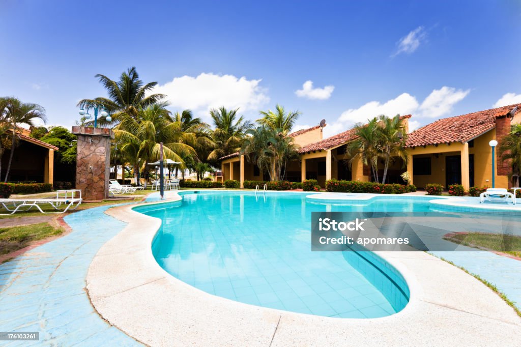 Piscina Resort Tropical - Royalty-free Acampamento de Férias Foto de stock