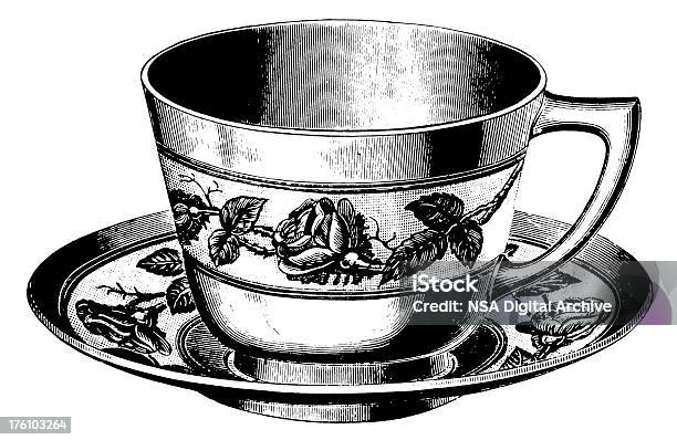 Illustrations Design Antique Teacupexpression Anglosaxonne Vecteurs libres de droits et plus d'images vectorielles de Culture du thé