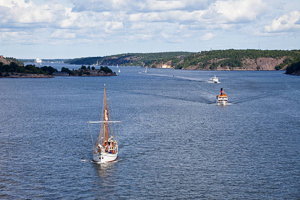 istock Vintage sailing ship in Stockholm Archipelago 176104817