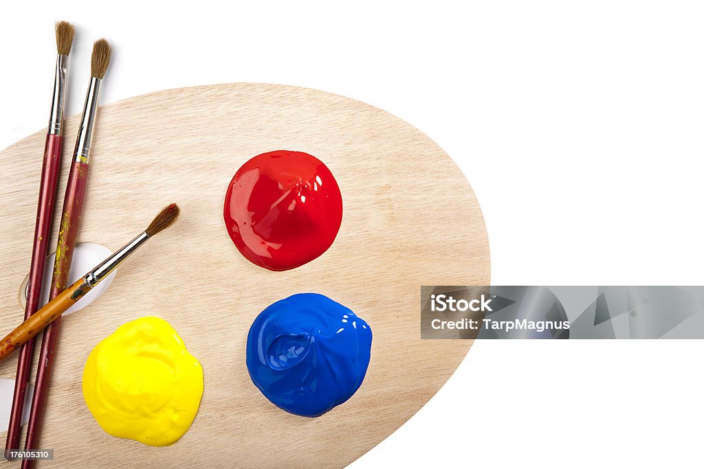 Painters Palette Stock Photo - Download Image Now - Artist's Palette, White  Background, Paint - iStock