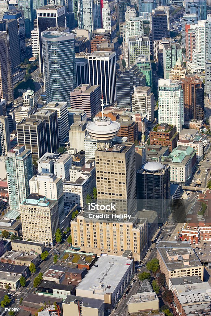 Centro da cidade de Vancouver - Foto de stock de Alto - Descrição Geral royalty-free