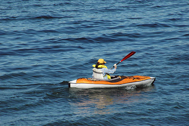 istock Woman kayaking in mild sea 176105669