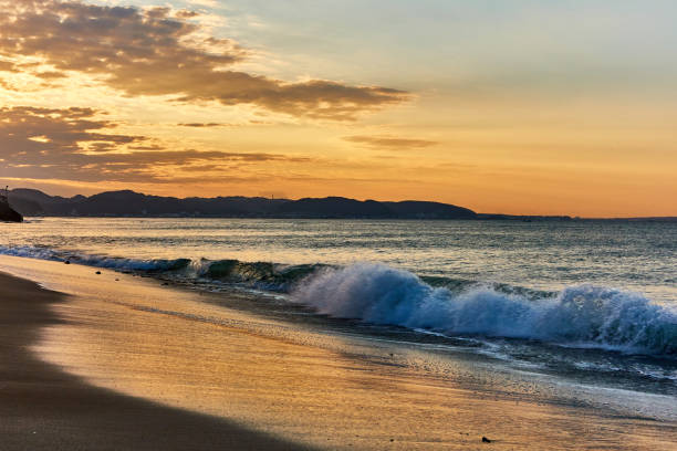 istock Scenic view of beach during sunrise 1761062895