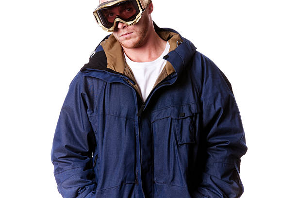 istock Snowboarder Skier Isolated on White 176108259
