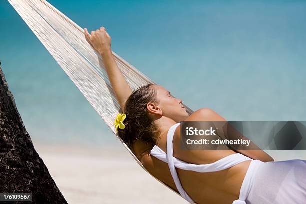 Woman Sleeping In The Hammock Stock Photo - Download Image Now - Caribbean, Sleeping, Adult