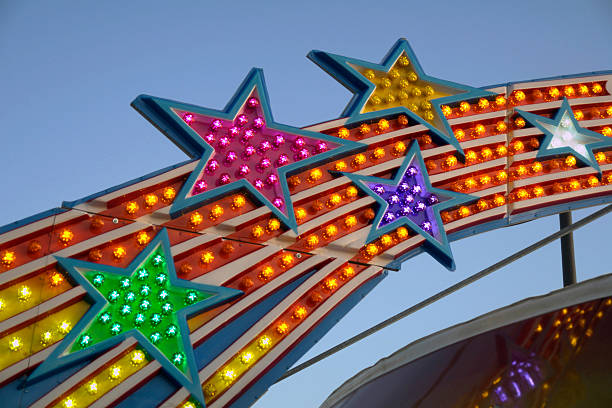 istock star lights in an amusement park sign 176109793