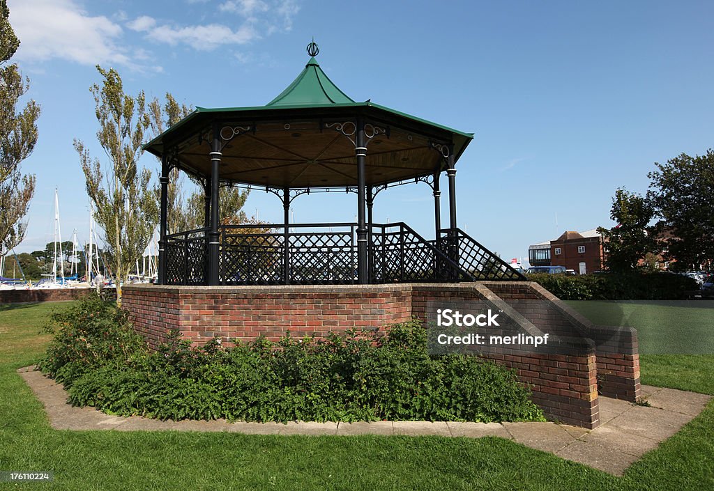 Lymington Quay Kiosque à musique - Photo de Angleterre libre de droits