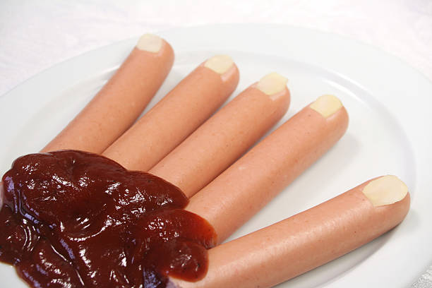 istock Cut Fingers Sausages 176110410