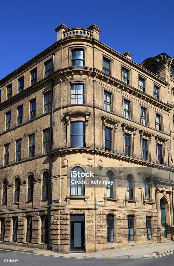 Victorian offices Victorian offices in Little Germany, Bradford, West Yorkshire.  Office Building Exterior Stock Photo