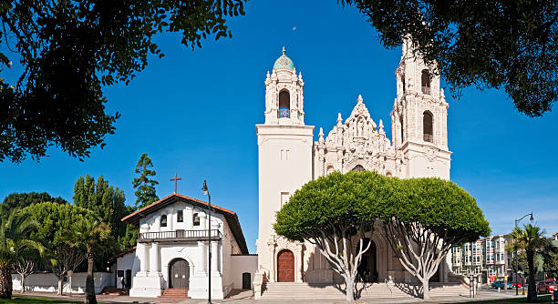 An historic Spanish Colonial Revival style chapel, built by the Army in 1931, with a breathtaking view of San Francisco Bay.