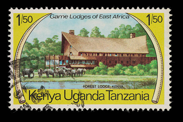 istock Kenyan forest lodge postage stamp 176111072