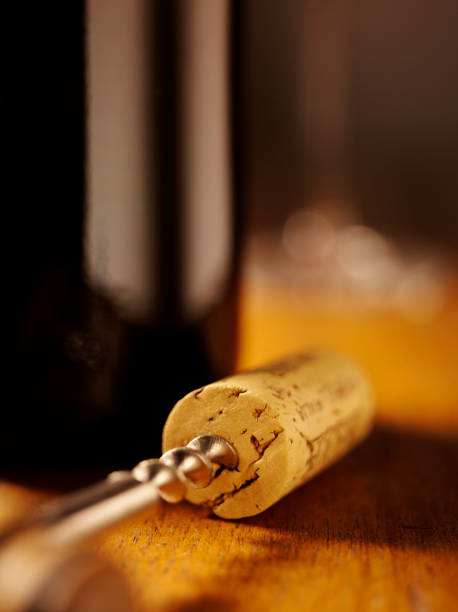istock Cork Screw and Wine Bottle 176111628