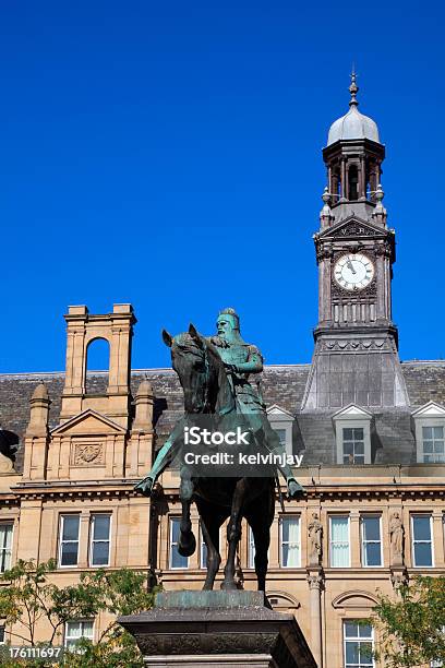 Leeds City Square Stock Photo - Download Image Now - Edward the Black Prince, Statue, Architecture