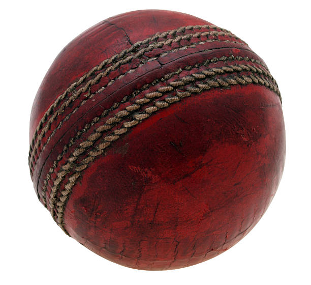 istock Well used cricket ball 176112145