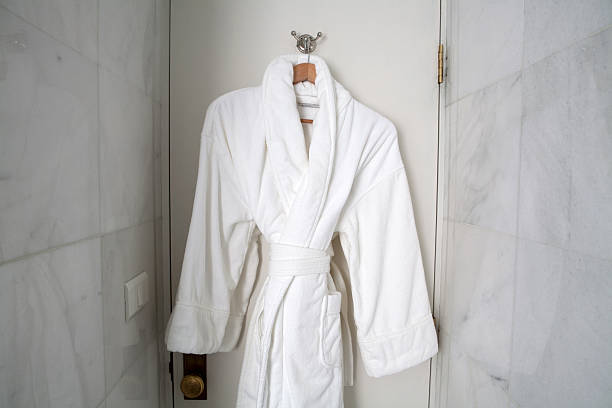 Bathroom Robe stock photo