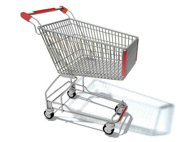 shopping cart stock photo