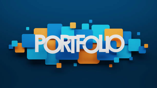 istock 3D render of PORTFOLIO blue and orange typography banner 1761127766