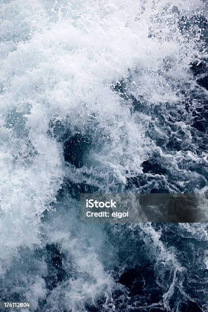 Turbulent Rough Nature Water Surface Abstract With Foam And Surf Stock Photo - Download Image Now