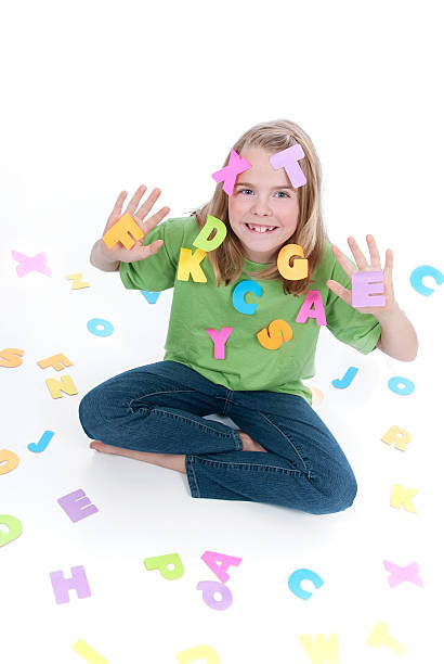 istock Girl With Alphabet Series 176113004