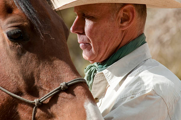 istock Cowboy and horse 176113089